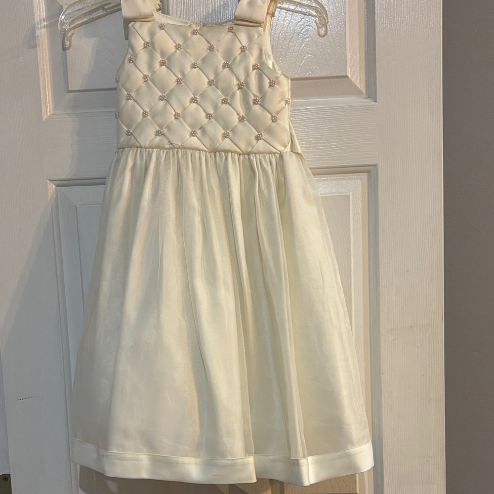 Cinderella Cream Quilted Bodice Kids Dress